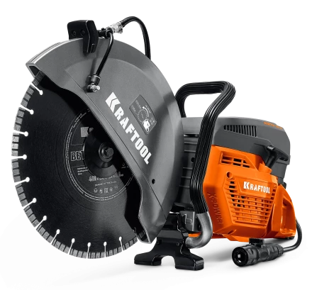 KRAFTOOL 4800 Вт, 400 мм, диск в комплекте, бензорез по бетону (бетонорез) (K970-16 H) купить в Губкинске