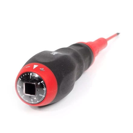 Диэлектрическая динамометрическая отвертка VDE КВТ НИО-3309 со сменными битами SLIM, 9 шт. (78279) купить в Губкинске