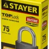 Замок STAYER "STANDARD" навесной, металлический корпус, закаленная дужка, 75 мм 37160-75 купить в Губкинске