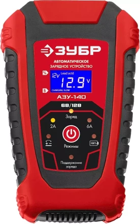 ЗУБР АЗУ-140, 6/12 В, 6 А, автоматическое зарядное устройство (59310) купить в Губкинске