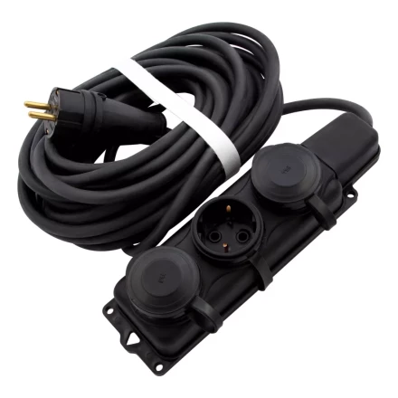 Удлинитель силовой 10 м, 16 А, тип УХз16, 3 x 1.5 мм, Россия Сибртех 95885 купить в Губкинске