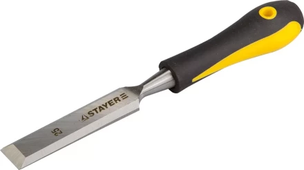 Стамеска с двухкомпонентной ручкой, 25мм, STAYER Profi 18205-25 купить в Губкинске