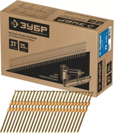 ЗУБР SN21 75 х 3.05 мм, реечные гвозди рифленые, 2500 шт (305392-75) купить в Губкинске