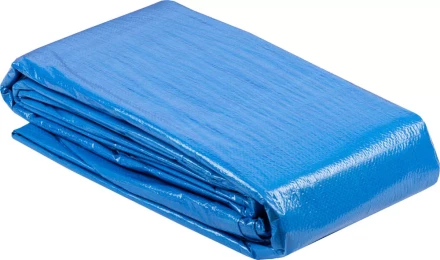 Тент-полотно ЗУБР &quot;МАСТЕР&quot; универсальный, из тканого полимера плотностью 75 г/м3, с люверсами, водонепроницаемый, 6мх10м 12550-06-10 купить в Губкинске