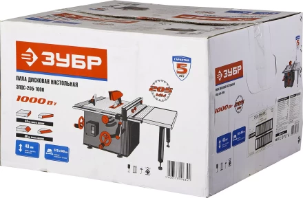 Пила ЗУБР настольная, 205х30х2,5мм, 2950об/мин, 1000Вт ЗПДС-205-1000 купить в Губкинске