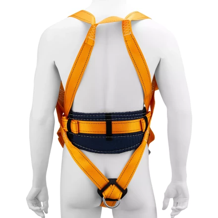 Удерживающе-страховочная привязь Сибртех 89507, модель УСП II, наплечные и набедренные лямки, высокий кушак купить в Губкинске