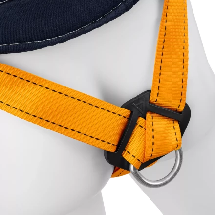 Удерживающе-страховочная привязь Сибртех 89507, модель УСП II, наплечные и набедренные лямки, высокий кушак купить в Губкинске