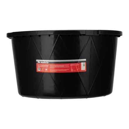 Таз строительный круглый универсальный Matrix 81474, 150л, ударопрочный, с ребрами жесткости купить в Губкинске