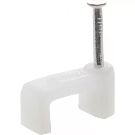 Скоба-держатель для плоского кабеля, с оцинкованным гвоздем, 7 мм, 100 шт, STAYER Master 4511-07 4511-07 купить в Губкинске