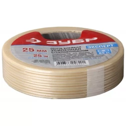 Лента ЗУБР "ЭКСПЕРТ" клеящая однонаправленная, усиленная стекловолокном, 12мм х 10м 12071-12-10