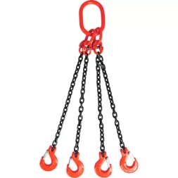 Строп цепной TOR 4СЦ г/п 26,5 т 10,0 м с самозакрывающимися крюками 1018613