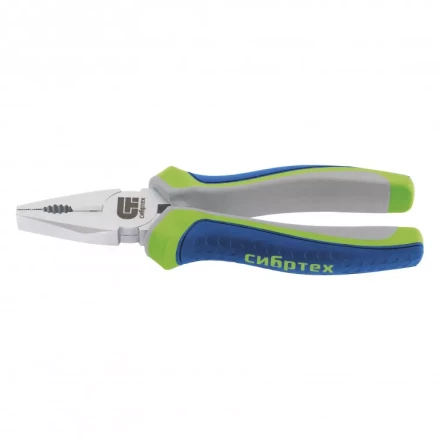 Плоскогубцы комбинированные Сибртех 180 мм трехкомпонентные рукоятки 17078 купить в Губкинске