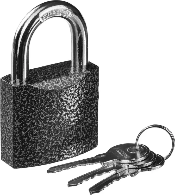 Замок STAYER "STANDARD" навесной, металлический корпус, закаленная дужка, 50 мм 37160-50 купить в Губкинске