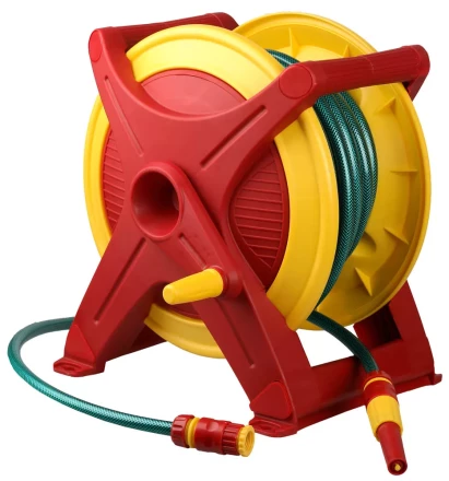 Катушка GRINDA для шланга универсальная: шланг поливочный 1/2&quot;x25м, соед шланг 1/2&quot;x 1,5м, набор поливочной арматуры 8-428441_z01 купить в Губкинске