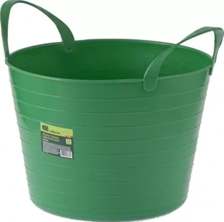 Ведро гибкое сверхпрочное 14 литров зеленое  СИБРТЕХ 67501 купить в Губкинске