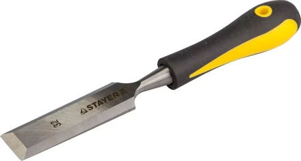 Стамеска с двухкомпонентной ручкой, 32мм, STAYER Profi 18205-32 купить в Губкинске