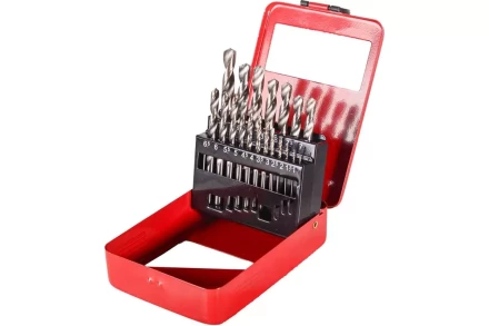 Набор сверл по металлу Вихрь, 1-10мм (через 0,5мм), HSS, 19шт., металл. коробка, цилиндрический хвостовик 73/10/6/18 купить в Губкинске