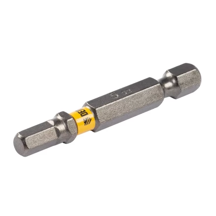 Бита HEX 5х50, сталь S2, шестигранный профиль, 10 шт. Е 6,3 Denzel 11663 купить в Губкинске