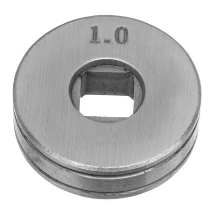 Подающий ролик, V профиль под стальную проволоку 0,8-1мм, посадка квадрат, 2 шт Denzel 93651 купить в Губкинске