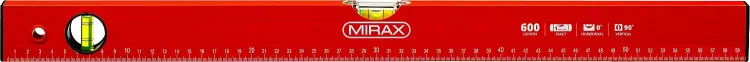 Уровень коробчатый MIRAX, 2 ампулы, крашеный, 600мм 34602-060_z02 купить в Губкинске