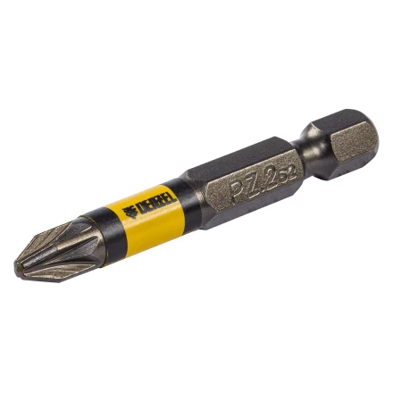 Набор бит комбинированный 3 шт., PZ1, PZ2, PZ3, 50 мм, сталь S2 Denzel 11677 купить в Губкинске