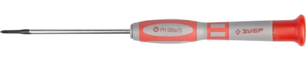 Отвертка ЗУБР &quot;МАСТЕР&quot; для точных работ, Cr-V, PH №000х75мм 25632-000-075 купить в Губкинске
