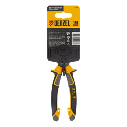 Бокорезы 180 мм Denzel 17785, усиленные, трехкомпонентные рукоятки купить в Губкинске
