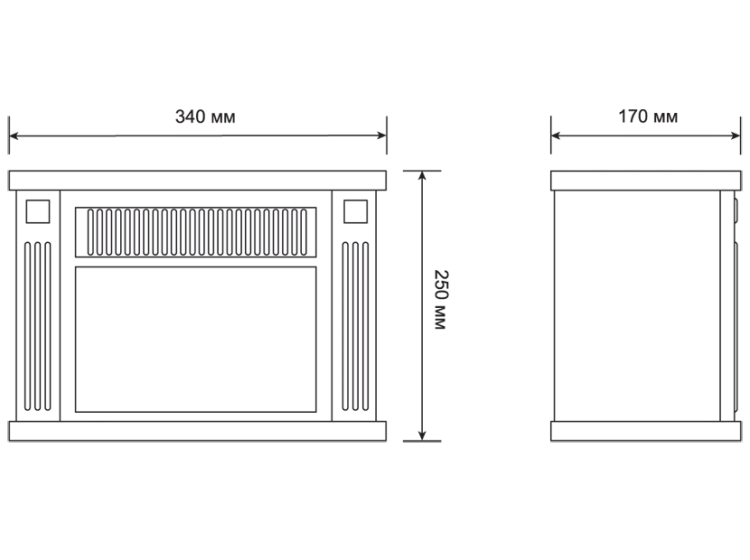 Электрокамин-камин электрический мини ELECTROLUX EFP/M-5012B черный купить в Губкинске