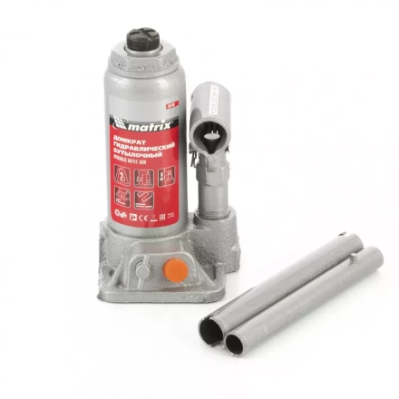 Домкрат гидравлический бутылочный 2 т h подъема 158-308 мм Matrix 50760 купить в Губкинске