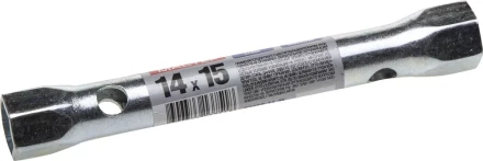 Ключ торцовый ЗУБР &quot;МАСТЕР&quot;, трубчатый двухсторонний, прямой, 14х15мм 27162-14-15 купить в Губкинске