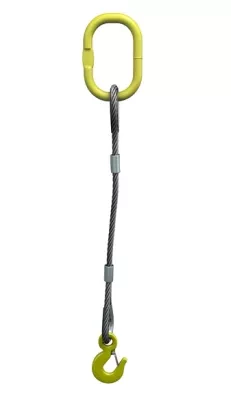 Строп канатный одноветвевой 1СК 0.75 т L=7 м с кч din 0.75 т опрессовка купить в Губкинске