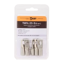 Наконечник кабельный КВТ ТМЛс 6–6 (20 шт) (78771)