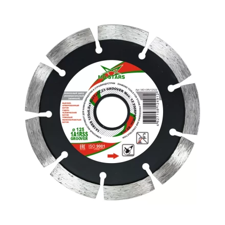 Диск алмазный по бетону 1A1RSS GROOVER MD-STARS 125*6.0*10*9T*22,23 mm купить в Губкинске