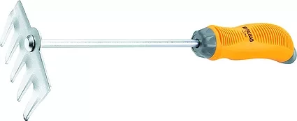 Грабли 5-зубые молибденовое покрытие 2-комп. рукоятка  PALISAD LUXE 61774 купить в Губкинске