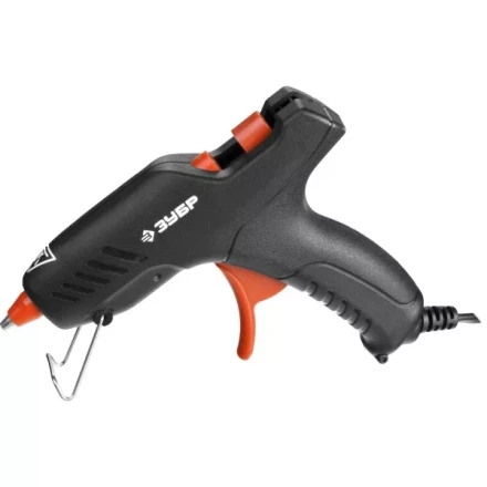 Пистолет ЗУБР &quot;МАСТЕР&quot; клеевой (термоклеящий), электрический, эргономичная рукоятка, рабочая температура 165град, d=8мм, 20Вт 06850-20-08_z02 купить в Губкинске