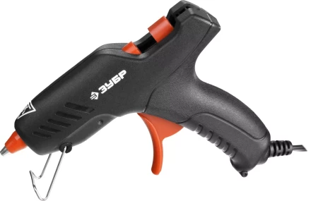 Пистолет ЗУБР &quot;МАСТЕР&quot; клеевой (термоклеящий), электрический, эргономичная рукоятка, рабочая температура 165град, d=8мм, 20Вт 06850-20-08_z02 купить в Губкинске