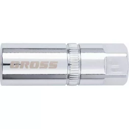 Головка торцевая свечная, магнитная,12-гранная, 14 мм, под квадрат 1/2" GROSS 13187