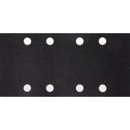 Лист шлиф. универсал. URAGAN &quot;Оптимален для мягких пород дерева&quot; 8 отверстий по линии, для ПШМ, P100, 80х166мм, 50шт 907-21101-100-50 купить в Губкинске