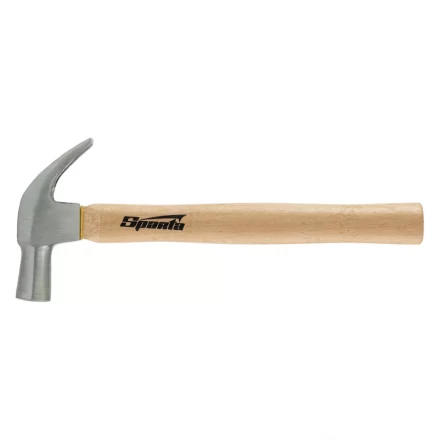 Молоток-гвоздодер Sparta 104215, 560 г, боек 29 мм, деревянная рукоятка купить в Губкинске