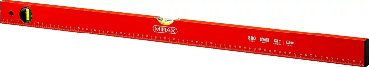 Уровень коробчатый MIRAX, 2 ампулы, крашеный, 800мм 34602-080_z02 купить в Губкинске