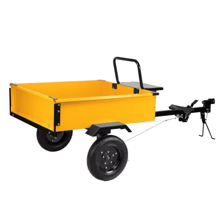 Прицеп для мотоблока Denzel TT-500, оцинк., груз. 500 кг, рег. сцепка, колеса 4.00-10, в упаковке купить в Губкинске