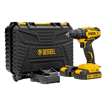 Дрель-шуруповерт аккумуляторная CDQ-20, Li-Ion, 20 В// Denzel 26118 купить в Губкинске