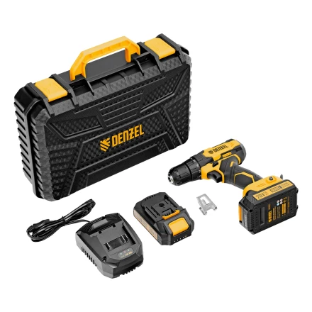 Дрель-шуруповерт аккумуляторная CDQ-20, Li-Ion, 20 В// Denzel 26118 купить в Губкинске