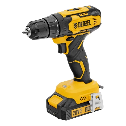 Дрель-шуруповерт аккумуляторная CDQ-20, Li-Ion, 20 В// Denzel 26118 купить в Губкинске
