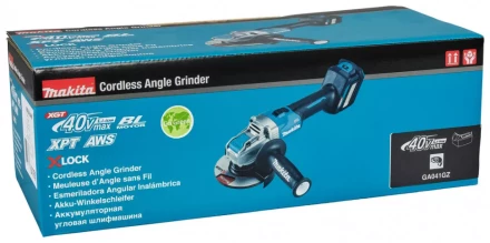 Угловая шлифовальная машина 125мм Makita GA041GZ01, 40V, без АКБ и ЗУ купить в Губкинске