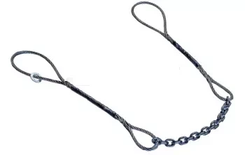 Строп комбинированный 0.7 т L=5 м L цепи=1.2 м заплет купить в Губкинске