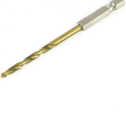 Сверло по металлу 3,8 мм HSS нитридтитановое покрытие шестигранный хвостовик Matrix 717382 купить в Губкинске