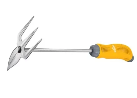 Мотыжка комб профиль &quot;лепесток&quot; и 3-зубая молибденовое покрытие 2-комп. рукоятка  PALISAD LUXE 62376 купить в Губкинске