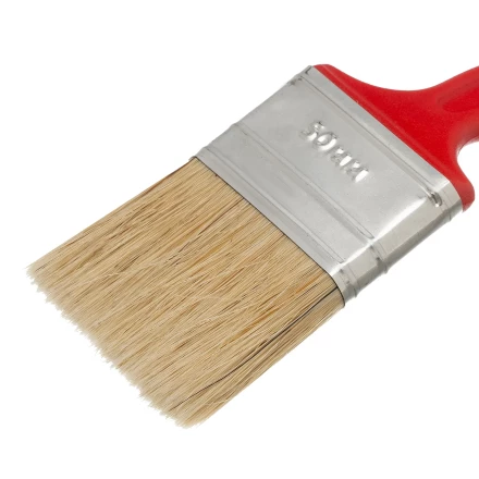 Кисть радиаторная для эмалей, 50х12 мм, натуральная щетина, пластиковая рукоятка// MTX 833589 купить в Губкинске