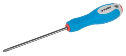 Отвертка ЗУБР, Cr-V сталь, трехкомпонентная рукоятка, цветовая индикация типа шлица, PH №0, 75мм 25252-0-075_z01 купить в Губкинске